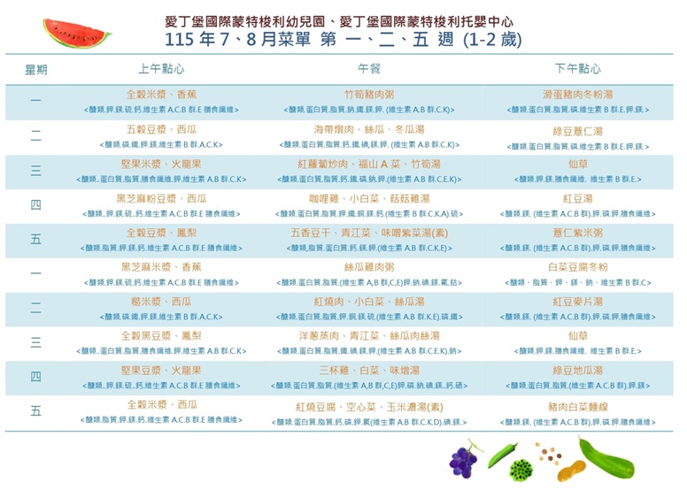 115年7.8月菜單 115年7.8月菜單